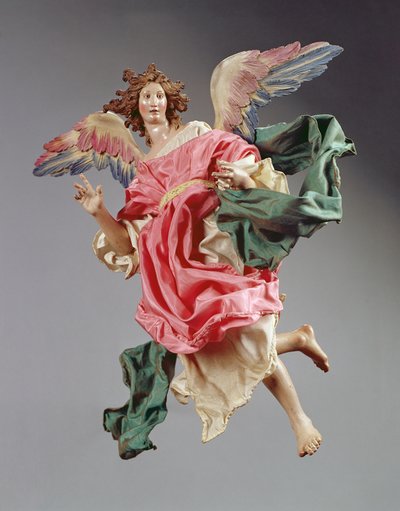 Engel, aus der Weihnachtskrippe und Baum von Neapolitan School
